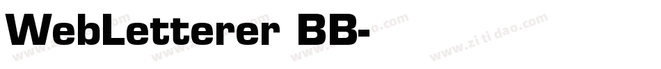 WebLetterer BB字体转换